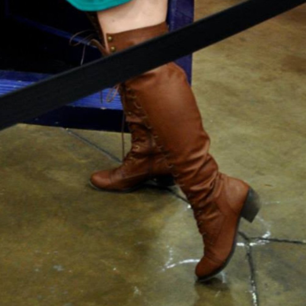 Thigh High Over the Knee Caramel Light Brown Boots